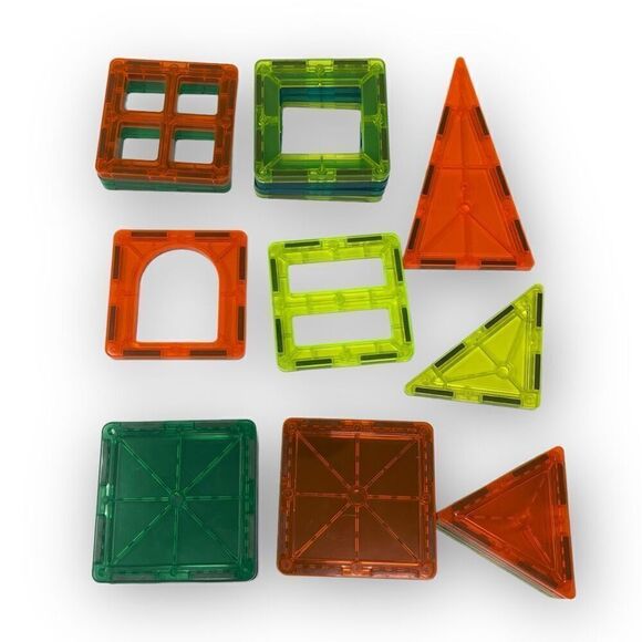 Cra-Z-Art Magrific 3D Magnetic Tiles & Magtastix Mixed Shapes Lot of 80 Pieces - Picture 9 of 12